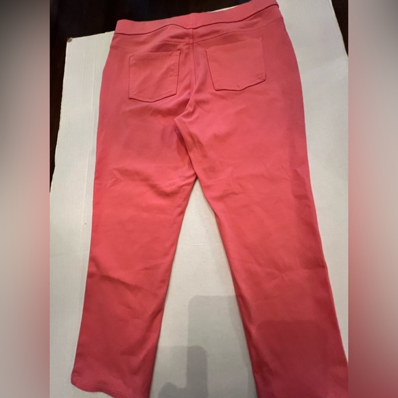 TIME AND TRU PULL ON SALMON COLORED SIZE XL (16-18) PANTS SOFT JEAN-LIKE FABRIC - Picture 2 of 14